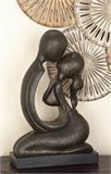 15" Decorative Love Sculpture in Colored Polystone - Home Decor