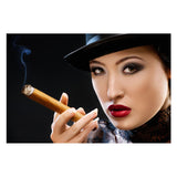 Tempered Glass Art - Smoking Women Wall Art Decor