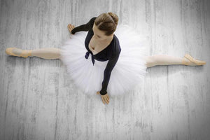 Tempered Glass Art - Top View Ballerina Wall Art Decor