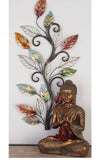 Metal Art - Multi Colored Traditional Leaves Wall Decor - 1" x 20" x 36"