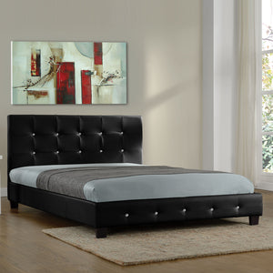 Black Queen Platform Furniture Bed