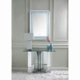 45" Nysa Console Table - Mirrored & Faux Crystals