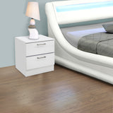 White Lacquer Nightstands