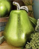 9" Ceramic Green Apple/Pear Set of Two - Home Decor