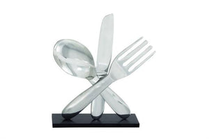 17" Aluminum Utensil Sculpture - Home Decor