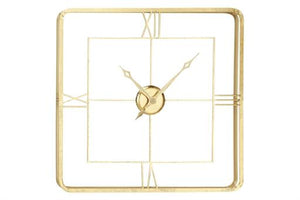 Metal Glass Wall Clock