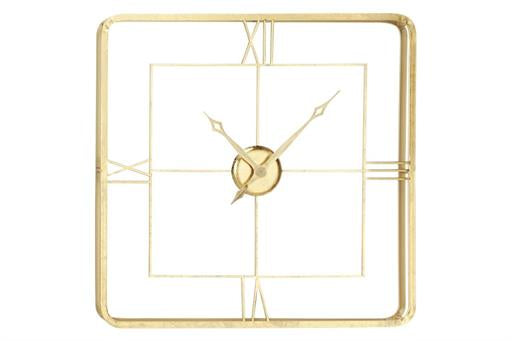 Metal Glass Wall Clock