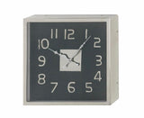 Black and Silver Wall Clock