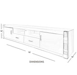 TV Stands and Entertainment Centers 79 inch