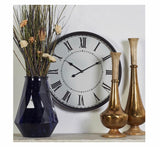 Metal White and Black Wall Clock