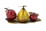 9" Metal Fruit Sculpture - Home Decor