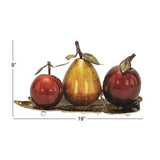 9" Metal Fruit Sculpture - Home Decor