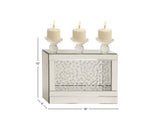 15"H Glam Pedestal Glass Candle Holder - Home Decor