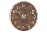 Rustic Round Stainless Steel Wall Clock