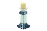 11"H Glam Pedestal Glass Candle Holder - Home Decor