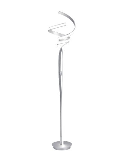 Hamburg Floor Lamp - LED Lighting - Silver Aluminum  62 inch