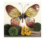 Metal Art - Red Eclectic Butterfly Wall Decor -  36" x 1" x 27"