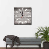 Wooden Dominoes Round/Square Acrylic Wall Clock