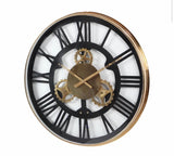 Industrial Oversized Stainless Steel Gear Wall Clock