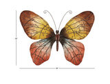 Copy of Metal Art - Red Eclectic Butterfly Wall Decor -  36" x 1" x 27"