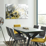 Tempered Glass Art - Yellow Vibrant Wall Art Decor