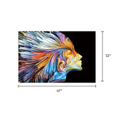 Tempered Glass Art - Women In Color Wall Art Decor