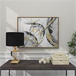 Canvas Art - Gold Abstract Framed Wall Art Decor