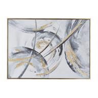 Canvas Art - Gold Abstract Framed Wall Art Decor