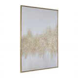 Canvas Art - Gold Geode Glitter Flakes Wall Art Decor