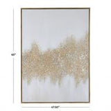 Canvas Art - Gold Geode Glitter Flakes Wall Art Decor