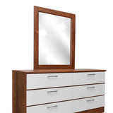 Walnut Veneer Dresser Mirror - 32"x 39"