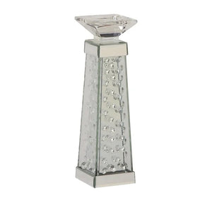 14"H Glam Pedestal Glass Candle Holder - Home Decor