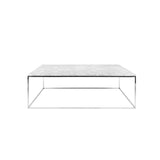 Marble Finish Coffee Table with Chrome Base