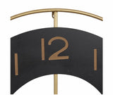 Large Round Black and Gold Wall Clock