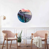 Beach Bridge Round/Square Acrylic Wall Clock