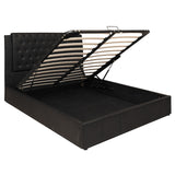 Black Queen Platform Furniture Bed