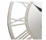 Gray Roman Round Wall Clock