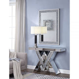 47" Noralie Console Table - Mirrored & Faux Diamonds