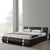 Black Queen Platform Furniture Bed