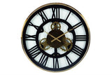 Industrial Oversized Stainless Steel Gear Wall Clock