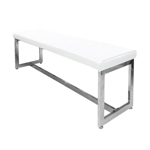 Modern White Dining Bench