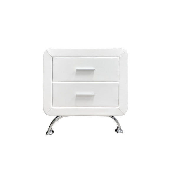 PU White Nightstands