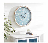 Metal Rope Glass Wall Clock