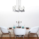 Sparkling Night Chandelier - 8 Lighting Crystal Block