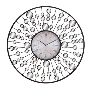 Copy of Black Metal Glam Abstract Wall Clock - 26" x 2" x 26"