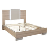 Taupe Queen Platform Furniture Bed