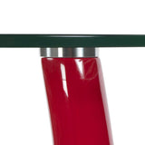 Red Tear Drop End Table