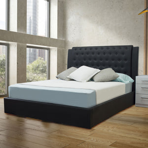 Black Queen Platform Furniture Bed