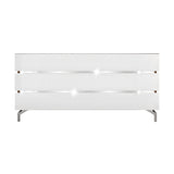 Black Melamine and White - 3 Drawers Dresser