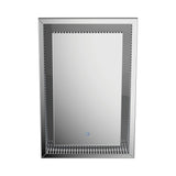 Silver Rectangular LED Wall Mirror - 31.5"x 2"x 47.25